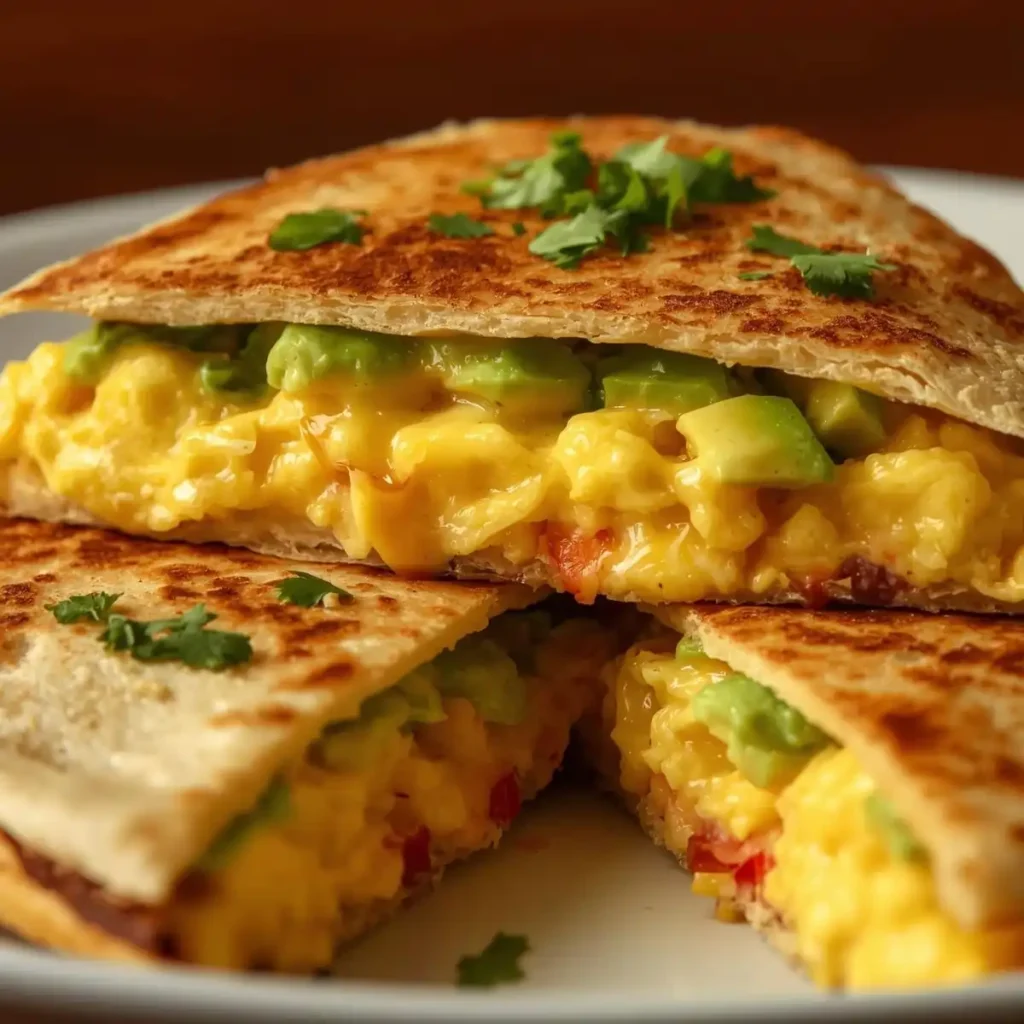 Avocado Egg Smash Quesadilla